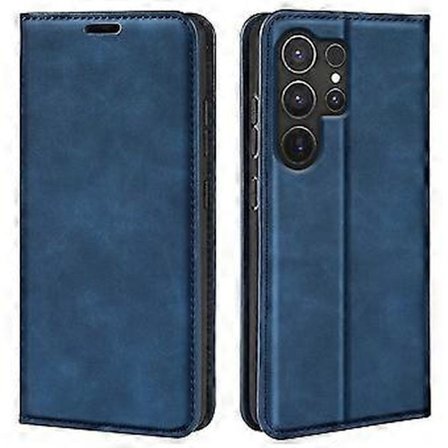 For Samsung Galaxy S25 Ultra Deksel Veske Skin-Touch Lær Lommebok Mobilveske (Stil E)