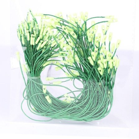 100 STK Polyesterstrenger Tau Fibertråder GRØNN