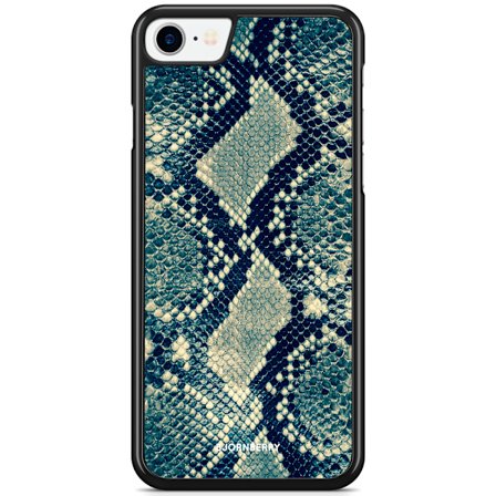 Bjornberry Skal iPhone 7 - Blå Ormskinn