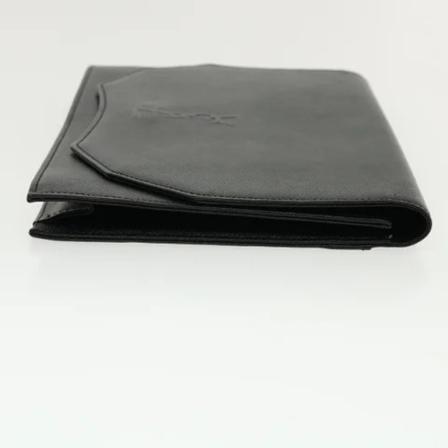 Saint Laurent Vintage, Pre-owned Leather clutches Zwart, unisex, Maat:ONE Size