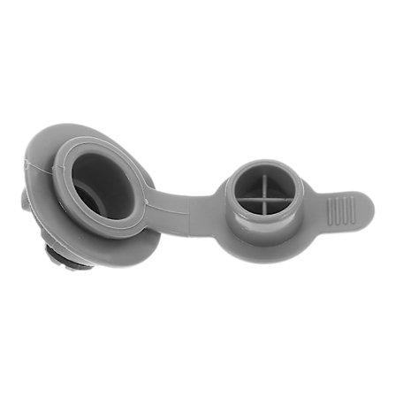 Ilmatäyttöpumpun adapteri ilmaventtiili luotettavaan tiivisteeseen harmaa PVC[D]