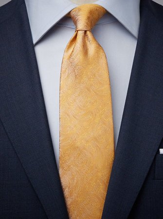 John Henric Men's Gold Tie Formal Size 8