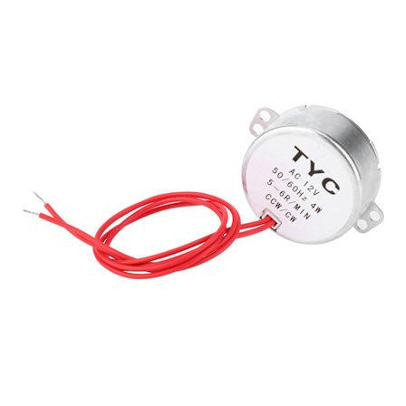 TYC30 Synkronmotor AC 12V 4W 5-6 RPM CCW CW med ledning