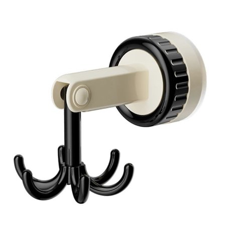 360 astetta kääntyvä kokoontaitettava koukku, poraamaton monitoiminen keittiövälineteline 6 koukulla [DB]