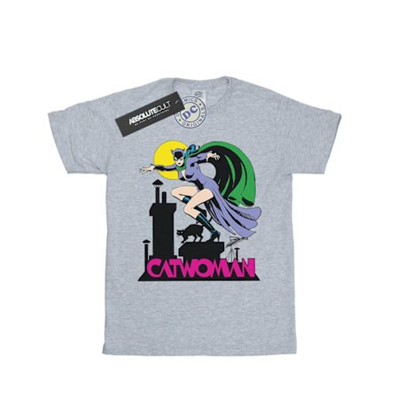 DC Comics Girls Catwoman Text Logo Bomull T-shirt 7-8 år Spo