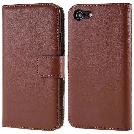 Aito nahkalompakko suojakotelo jalustatoiminnolla ja turvallisella magneettisella sulkimella iPhone 8/7/SE (2020) -puhelimelle