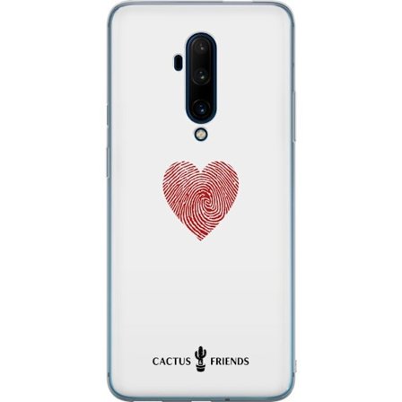 Kompatibelt Mobildeksel til OnePlus OnePlus 7T Pro Cactus and Friends - Fingerprint Love