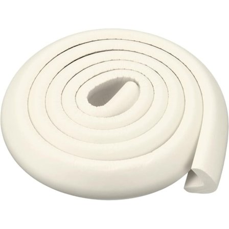 Skum L-formet Kantbeskyttelse for Møbelhjørner, Hvite Sikkerhetsbumpere