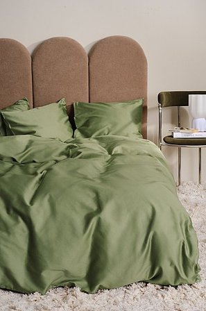 Jotex - Satin Påslakanset i Satin Dubbelsäng Ekologisk Oliv olja ZACK - Köp Dubbelsäng hos Jotex