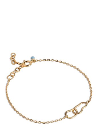 Bracelet, Organic Double Circle Gold Enamel Copenhagen
