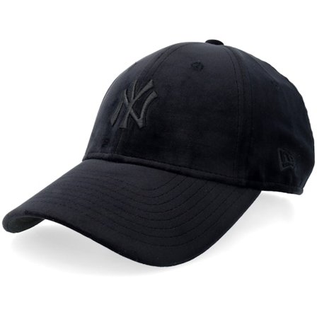 New Era - MLB Svart adjustable Keps - New York Yankees Womens Velour 9FORTY Black Adjustable @ Hatstore