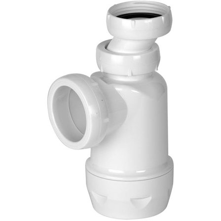 Faluplast 3003060182 Pungvannlås plast, sideutløp, uten rør, Innendørsavløp