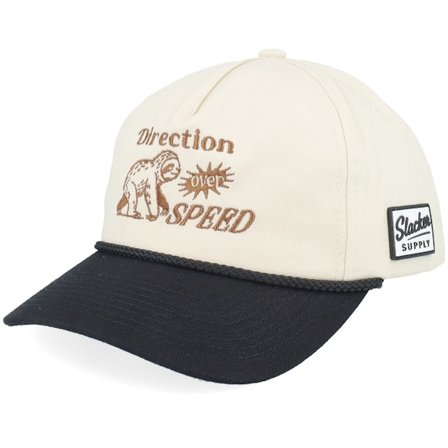Slacker Supply - Beige Keps - Direction Over Speed Rope Stone/Black A-frame Adjustable @ Hatstore