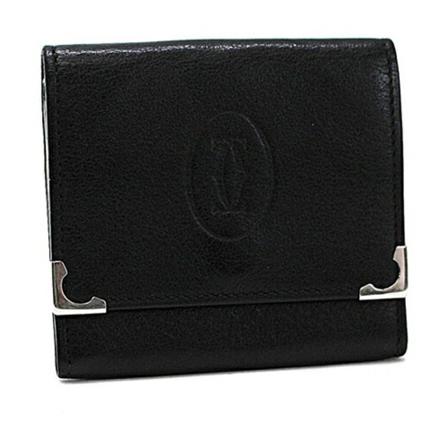 Cartier Vintage, Pre-owned Wallet Zwart, Dames, Maat:ONE Size
