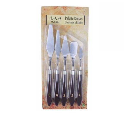 TG Kagespader og Kageknive - 5 stk Sølv