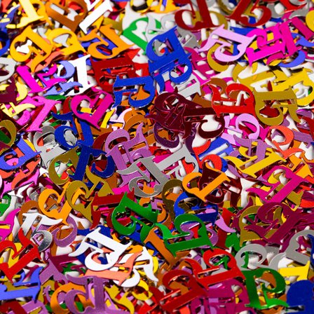 Monivärinen Konfetti 15 vuotta