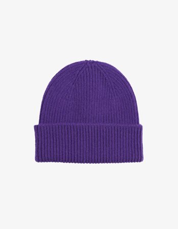 Merino Wool Beanie - Ultra Violet - One Size