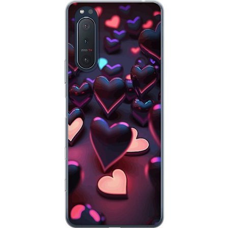 Kompatibel Mobilcover til Sony Sony Xperia 5 II Midnatshjerter