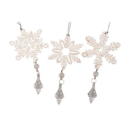 Julpynt / Julgransdekoration Stjärna 3-pack Cult Design Vit