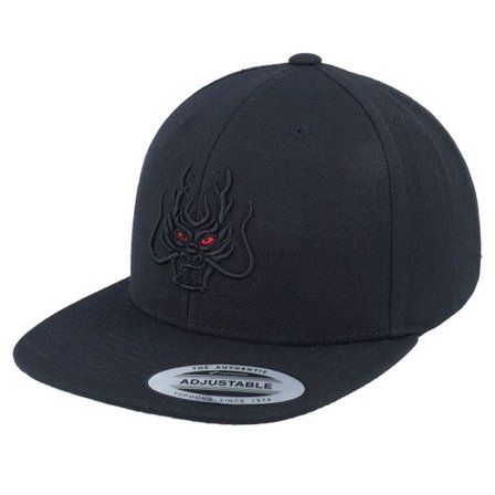 Kiddo Cap - Svart snapback Keps - Kids Loong Dragon 3d Black/Black Snapback @ Hatstore