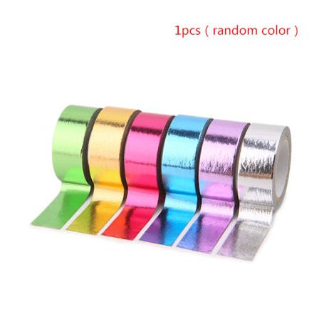 DIY Scrapbooking Verktyg Hoops Stick Maskering Tejp Rytmisk Gymnastik Dekoration Holografisk RG Prismatisk Glitter Tejp