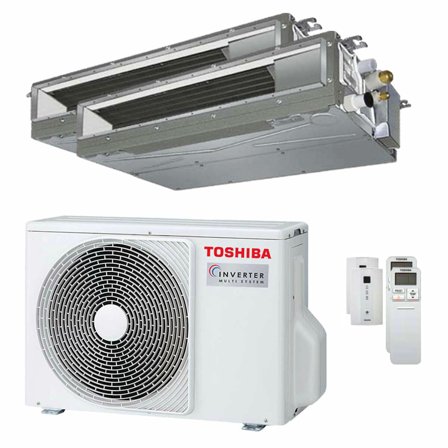 Condizionatore Toshiba Canalizzabile U2 dual split 9000+9000 BTU inverter A++ unità esterna 4,0 kW
