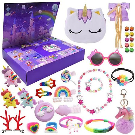 Amazon Julkalender Nedräkning Flicka Smycken Blind Låda Unicorn Hand Riv DIY Blind Låda Set XT -86-1 Unicorn Series