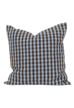 A World of Craft MARIA Kuddfodral 40x40, ljusblå/brun Sovrum Blå 40X40 cm