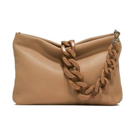 Gianni Chiarini Brenda shoulder Tas , Bruin , Dames , Maat: ONE Size Schoudertassen