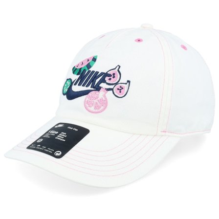Nike - Blanc unconstructed Casquette - Club Cap Us Cb Fruit Pack Sail/Pink Dad Cap @ Hatstore