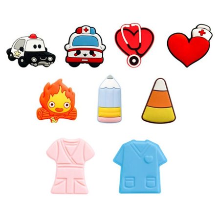 9 Stk Silikone Perler Hospital Sygeplejerske Tema Sygeplejerske Silikone Perler