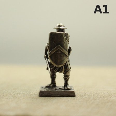 IC Koppar medeltida legionärsköld Soldater Modellfigurer Des A1
