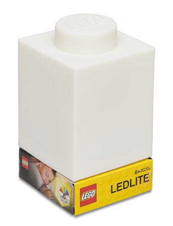 Euromic | Lego Ikonisk, Silikoneklods 1000% Med Led-Lys Hvid | ONE SIZE