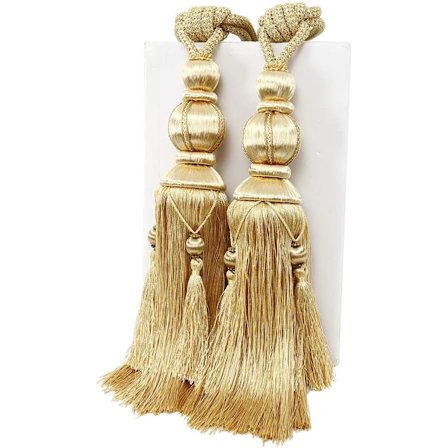 1 Par Gardinbinder Rebånd Håndlavet Kvast Gardinbinder Holdere Vindue Gardinreb til Store og Tunge Gardiner