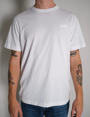 NEUW Neuw Wordmark Tee Oat - White - S