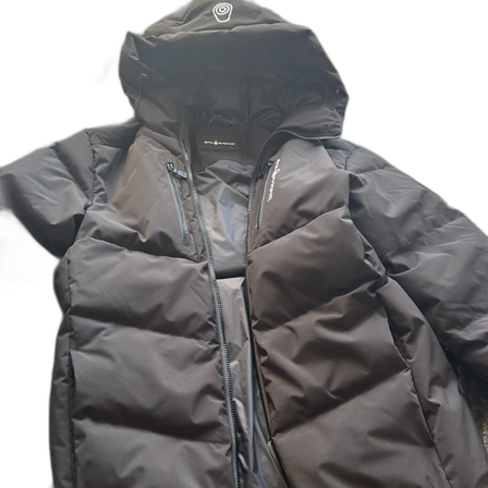 Svart Sail Racing dunjacka med huva