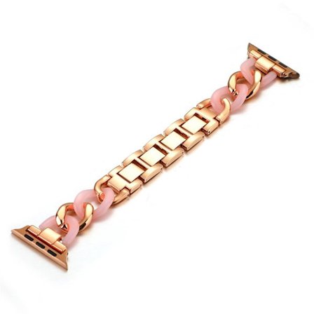 Apple Watch Series 6 / 5 44mm unique chain link watch band - Pink / Rose Gold