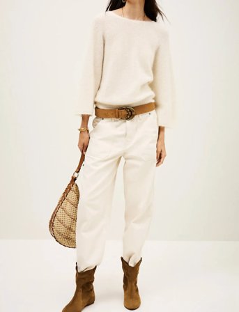 ba&sh Jumper Isaac - Cream - 36