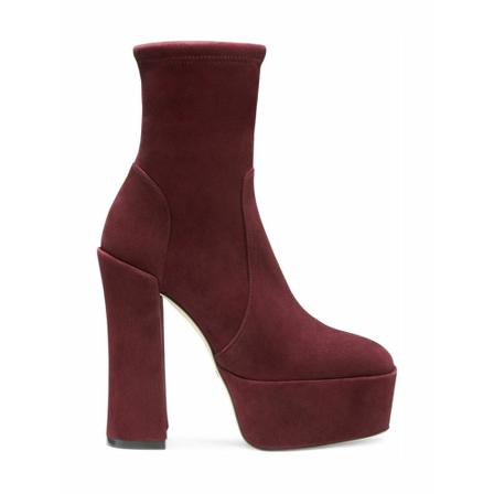 Stuart Weitzman, Skyhigh 145 Atform Boots Czerwony, Kobieta, Rozmiar: 37 EU