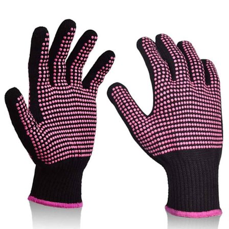 Varmebestandige Frisørhandsker - Pakke med 2 Professionelle Varmebestandige Handsker - Anti-skoldningsisolering Skridsikre Varmebestandige Handsker - 