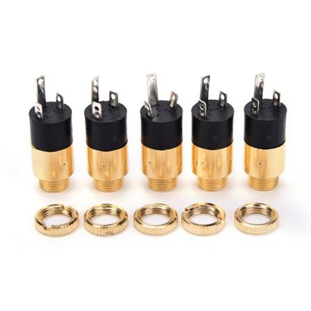 10 stk. PJ392 3,5 mm stereo hun-kontakt stik 3,5 o h?rlurar Co Gold onesize