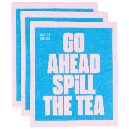 Happy sinks Tiskirätti 3-pakkaus premium, spill the tea