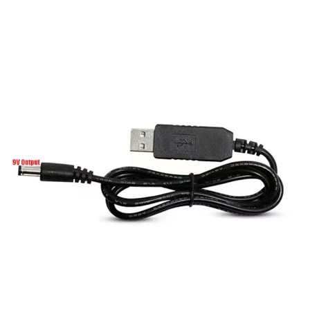 USB kabel USB till för DC 5,5x2,1 mm Laddkabel Power Hål 5V till för DC 9v/12v Boost Lines USB -kabelkontakt