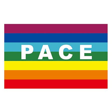 Regnbue fred utendørs flagg, værbestandig polyester, regnbue fred bokstaver flagg, utendørs banner flagg grommet