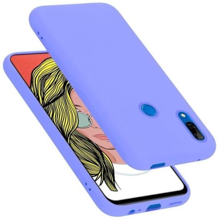 Coque för Honor 10 LITE / Huawei P SMART 2019 Hållare i LIQUID LIGHT PURPLE Etui Case Cover Skydd i silikon TPU telefon