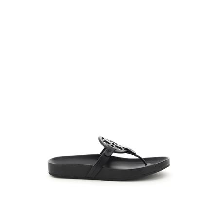 Tory Burch, Miller Cloud Flip-Flops Czarny, Kobieta, Rozmiar: 39 EU