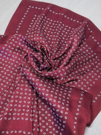 7Days Satengskjerf Burgunder 65x65