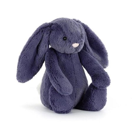 Jellycat Blyg Safir Kanin Plyschleksak Liten Storlek Safirblå 18 cm