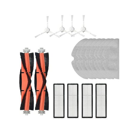 18st Huvudborste Hepa Filter Sidoborste Mopp Duk Rengöringsverktyg Kit För Xiaomi Dreame F9 Dammsugare Tillbehör