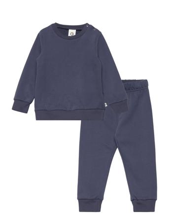 Cozy Sweat Set Baby Sets Sweatsuits Blå Müsli By Green Cotton